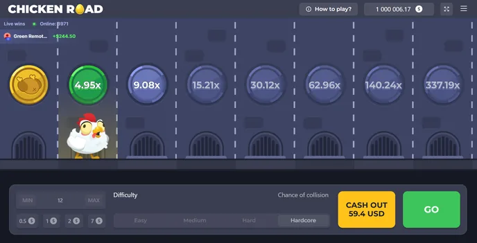 Volatility risk warning screen